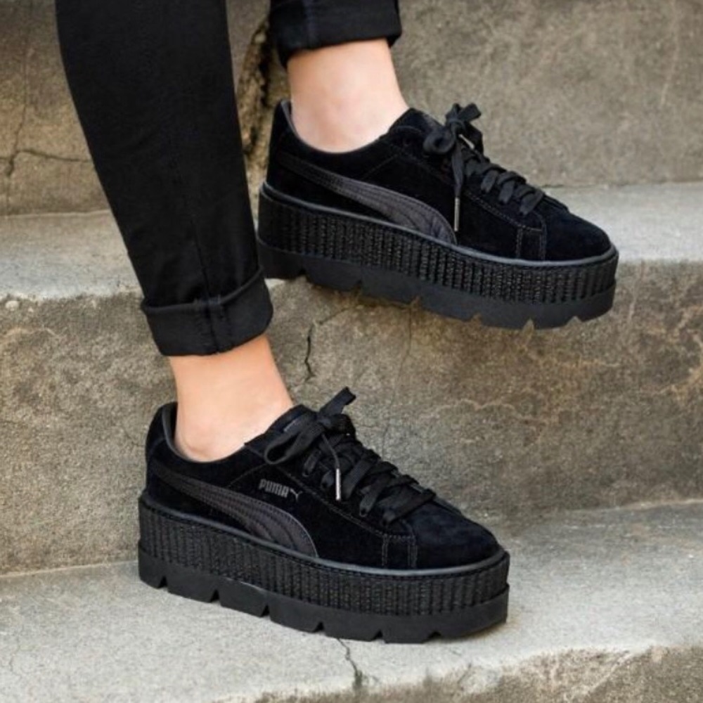 FENTY PUMA Black Cleated Creeper Sneaker
